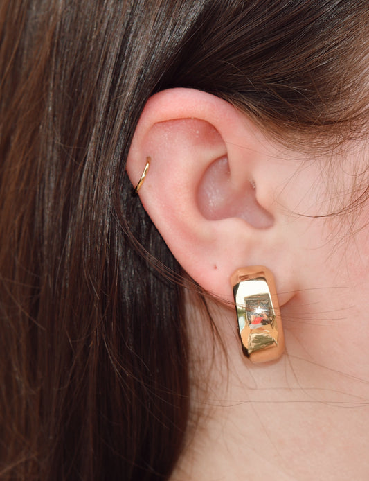 Gold Chunky Hoops