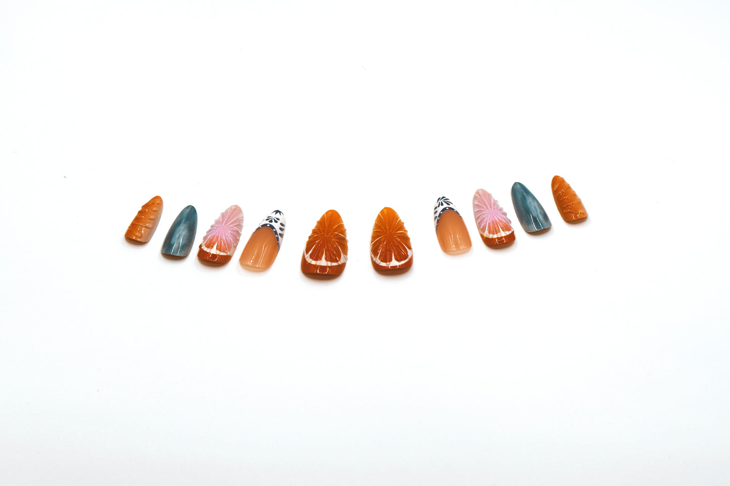 Summer in Europe 3D Nails