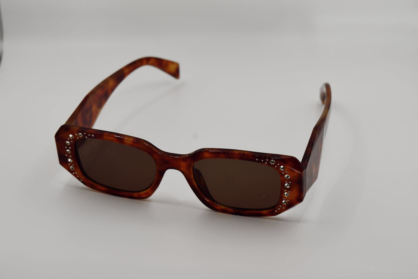 Brown Color Block Gemstone Frames