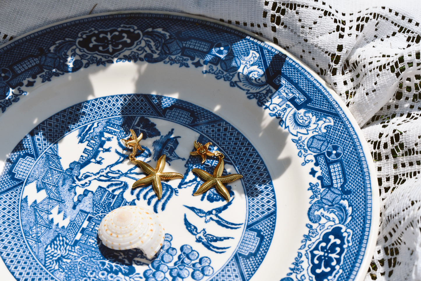 18k Gold Plated Starry Coastal