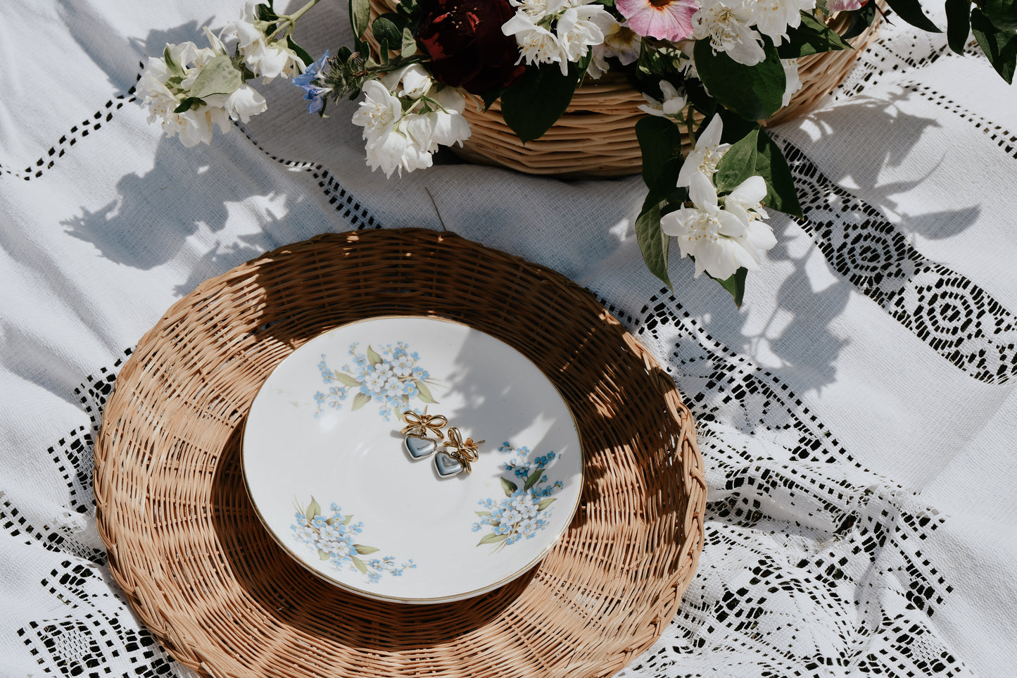 Heart Bowknot Earrings