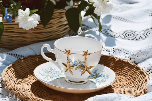 18k Gold Plated Starry Coastal