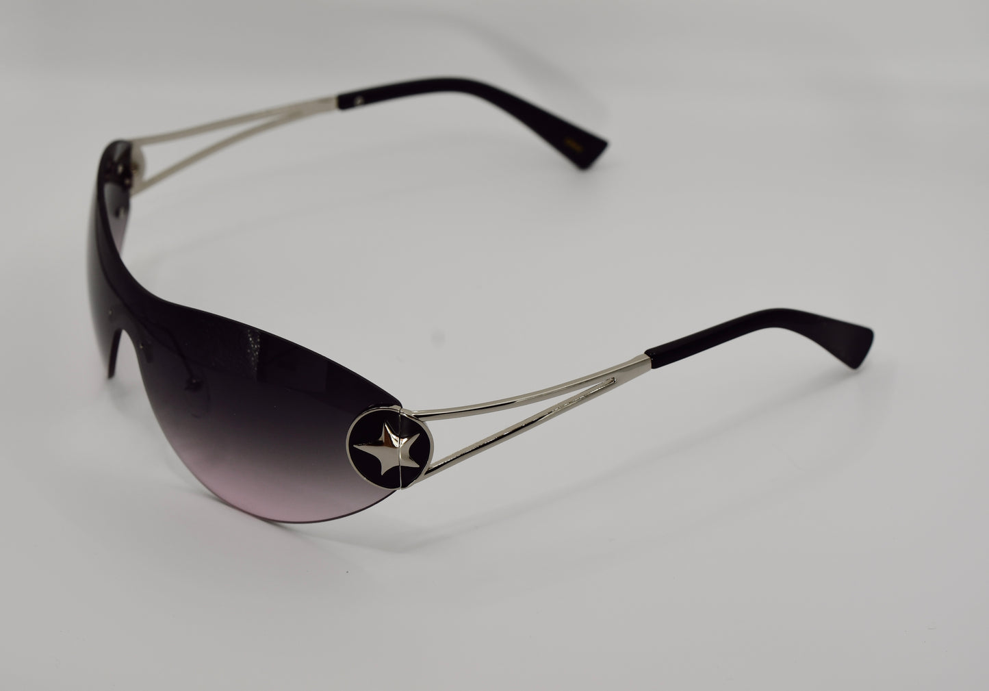 Silver Y2K Star, Purple Frames