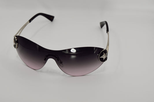 Silver Y2K Star, Purple Frames