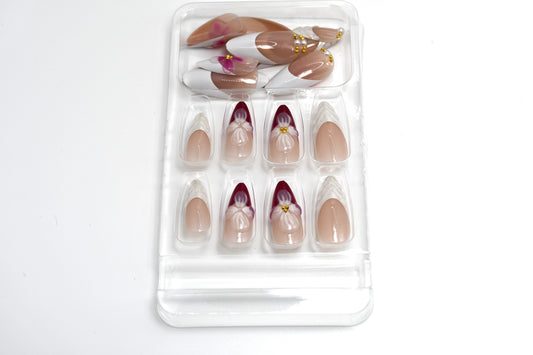 3D Floral French Tip