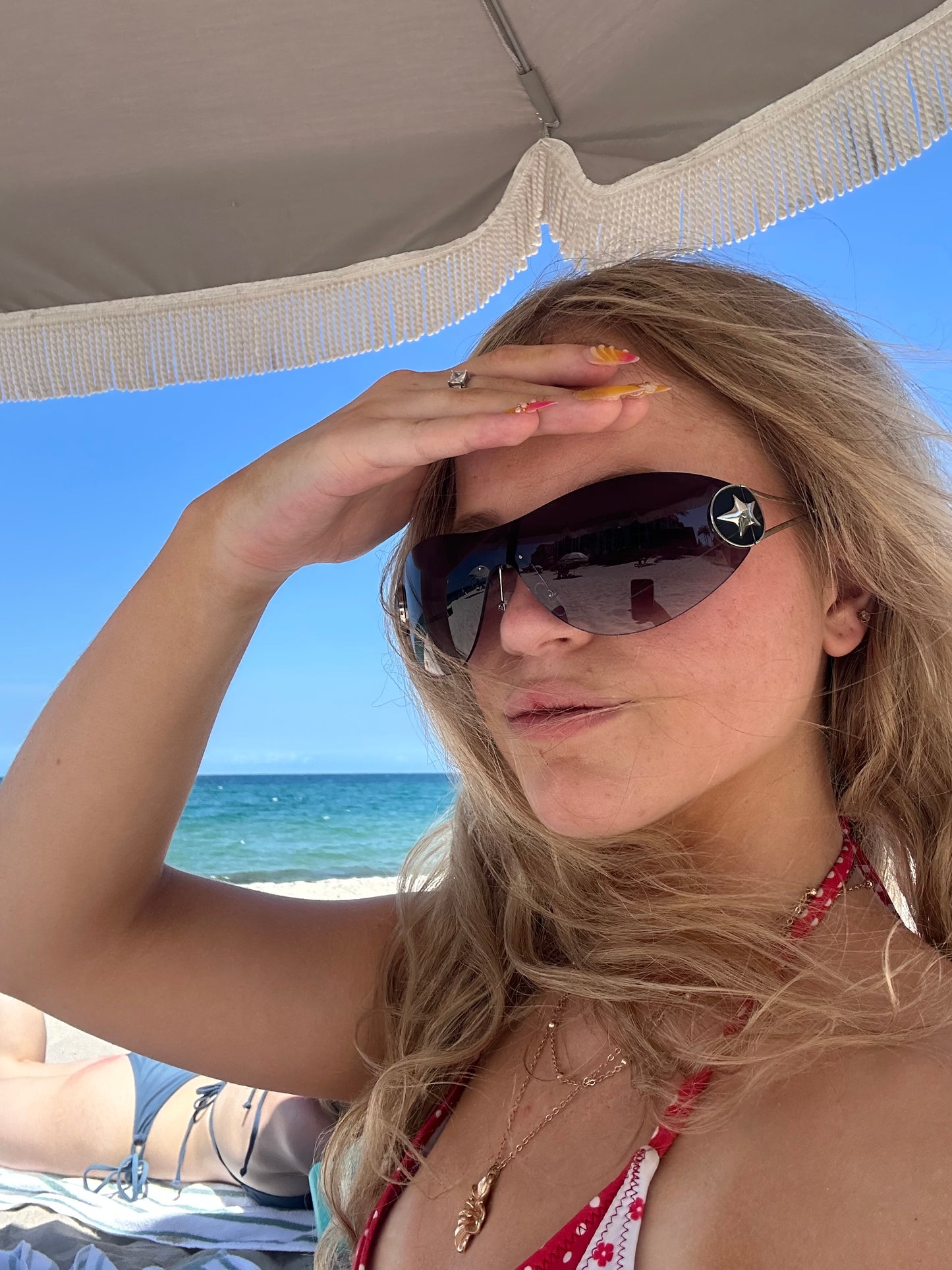 Silver Y2K Star, Purple Frames