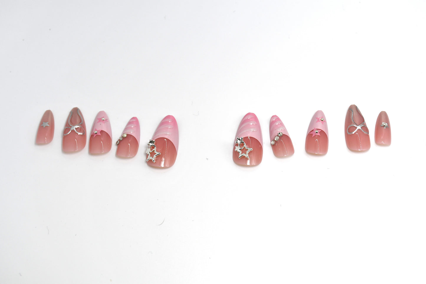 Pink 3D French Tip Y2K