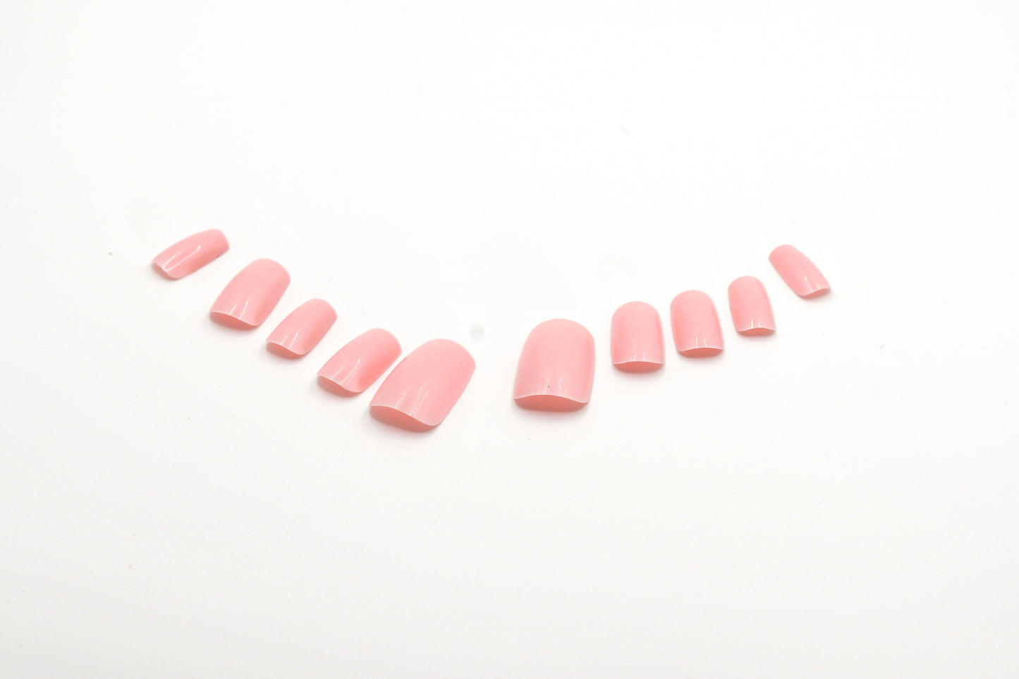 Solid Pink Short Nails