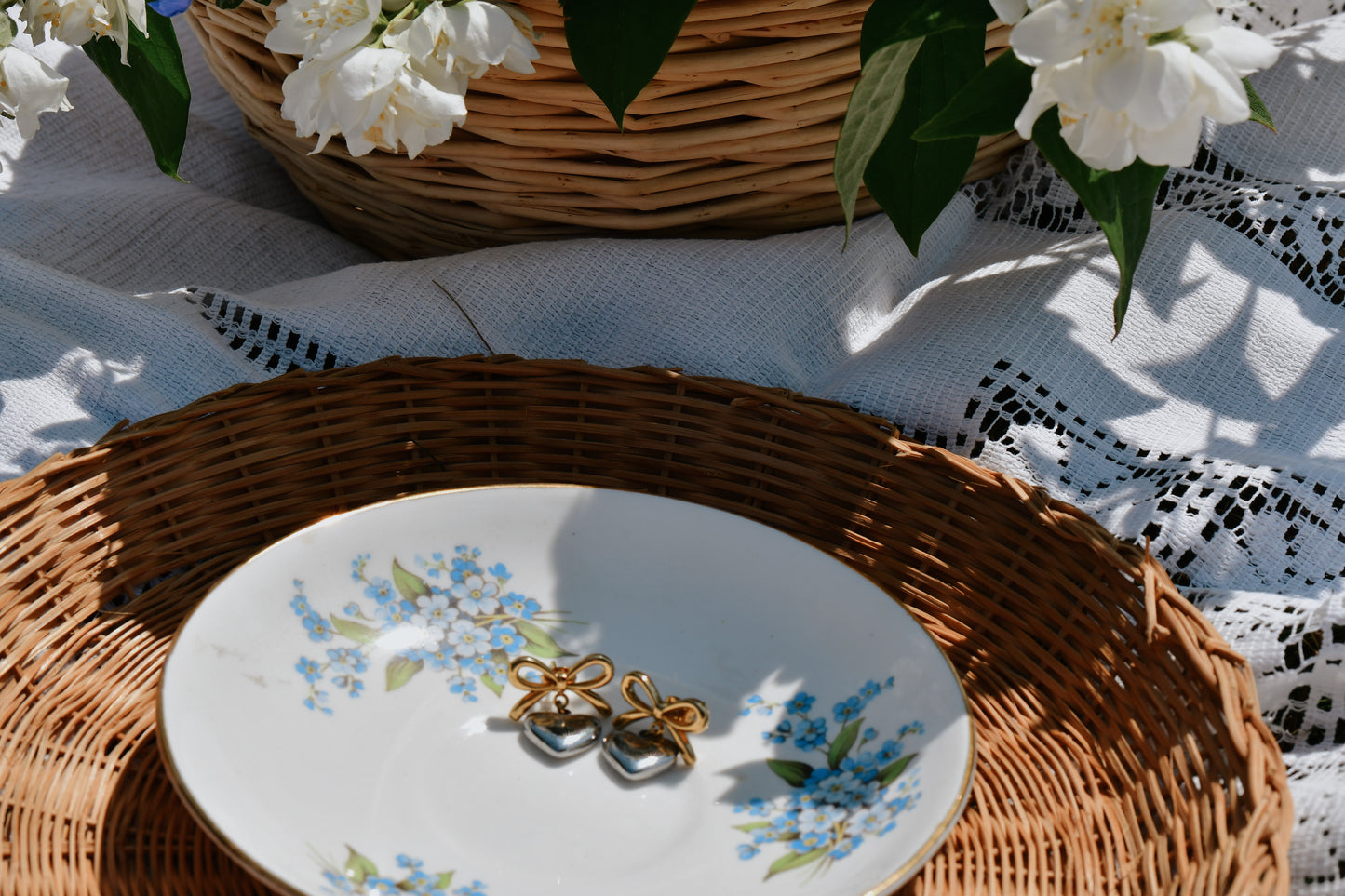 Heart Bowknot Earrings