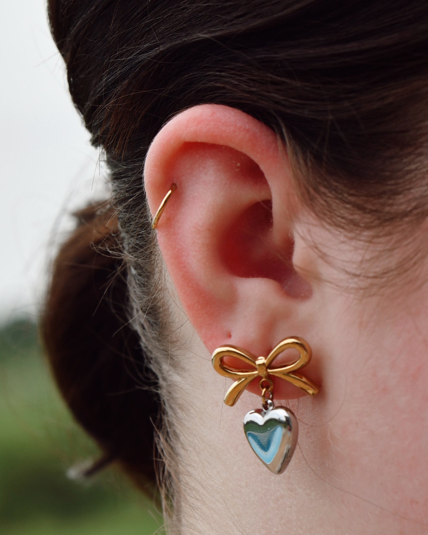 Heart Bowknot Earrings