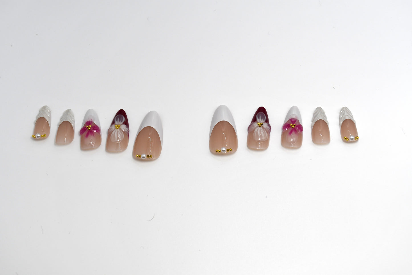 3D Floral French Tip