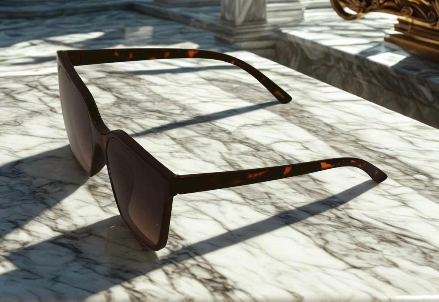 Brown Color Block Times Square Frames